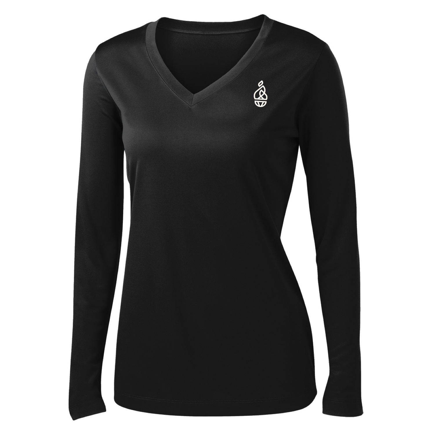 Sport-Tek Ladies Long Sleeve PosiCharge Competitor V-Neck Tee - Image 2